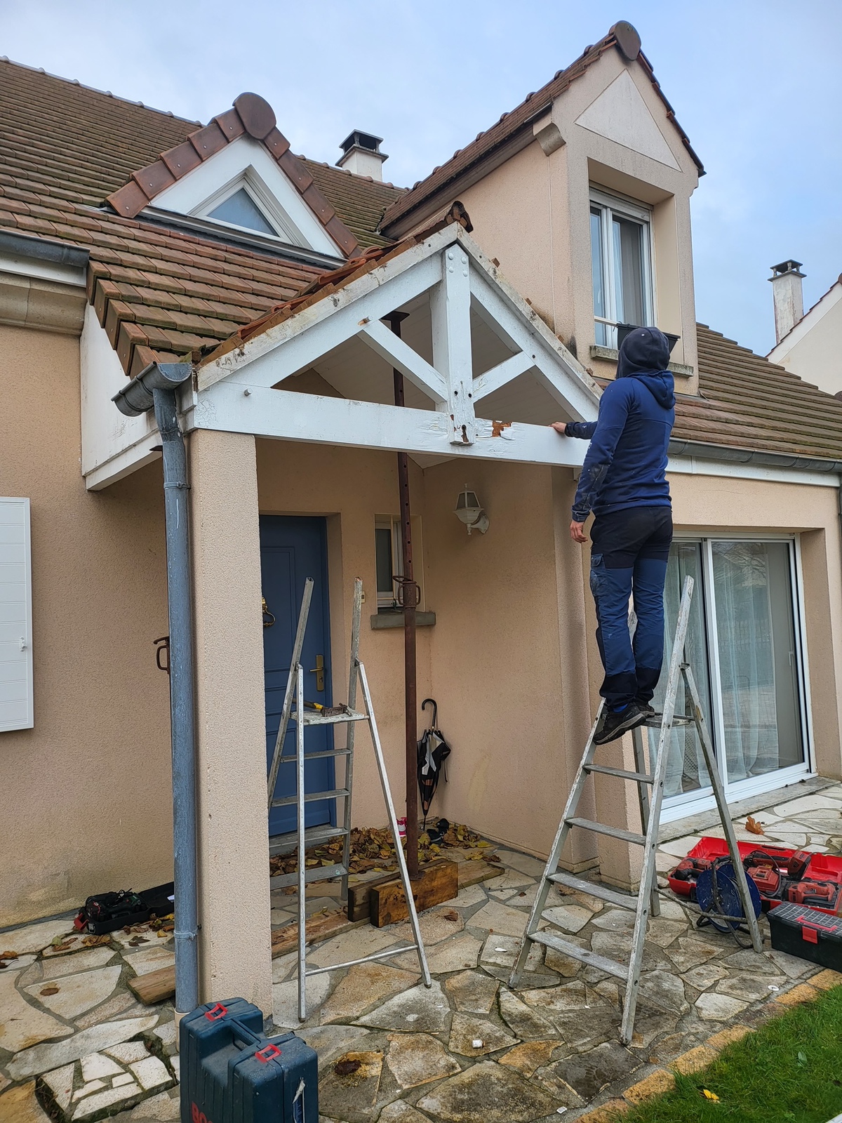 Rénovation toiture en cours