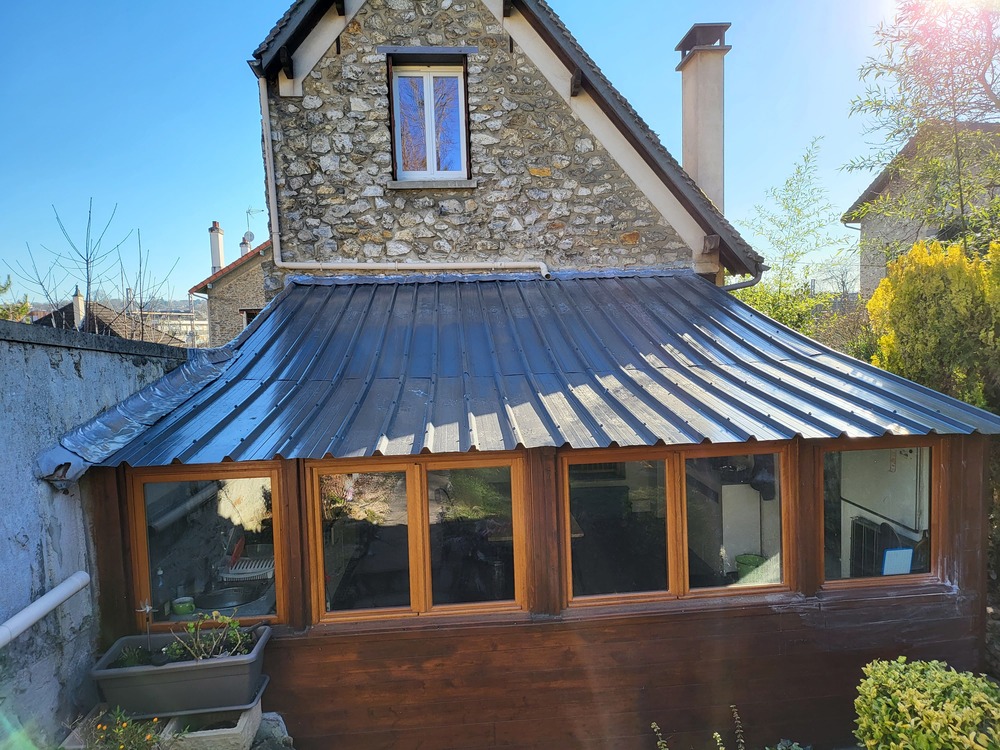 Toiture véranda en Zinc